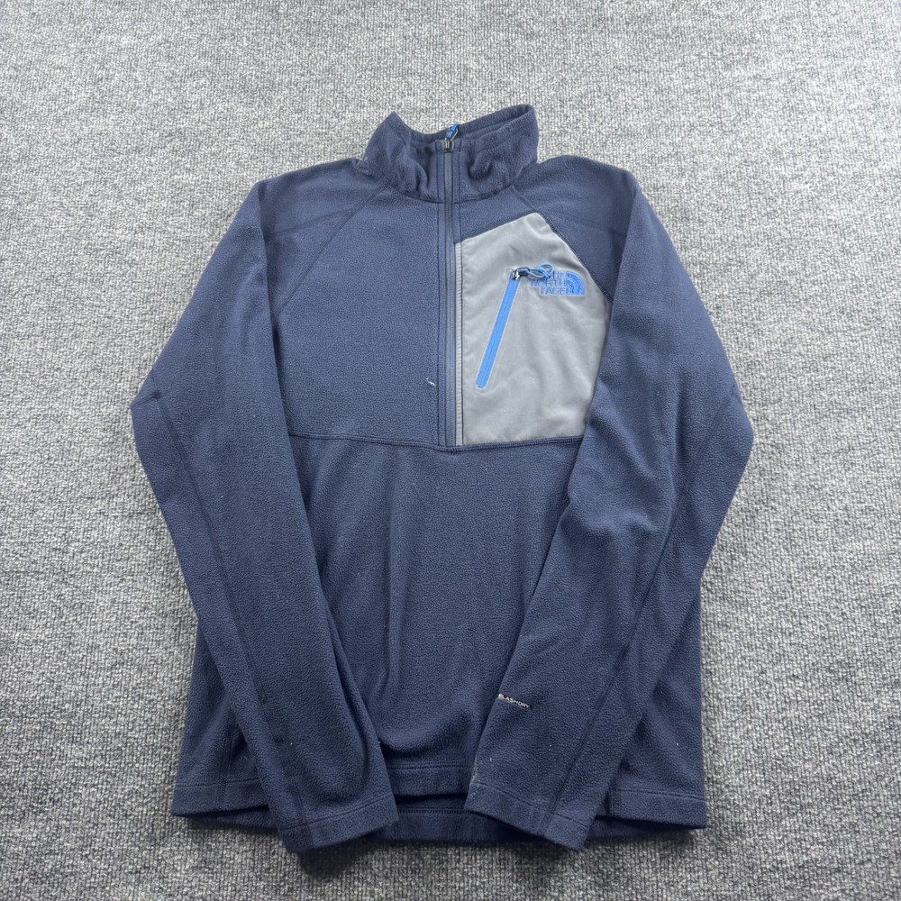 The‎ North Face Jacket Men S? Blue Tech 100 Flashdry 1/2 Zip Fleece Lightweight